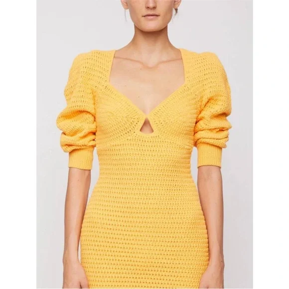 NWT A.L.C. Gigi crocheted dress in apricot blossom